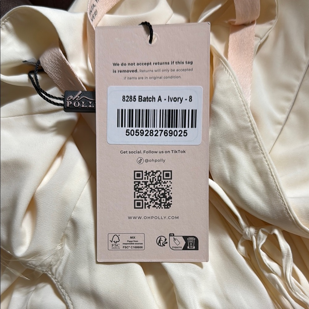 Princess Polly Cream Mini Dress - Picture 7 of 12